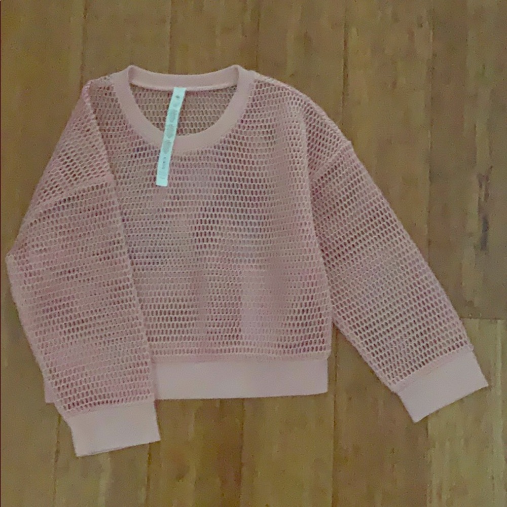 Alo Yoga Mesh Crop Pullover